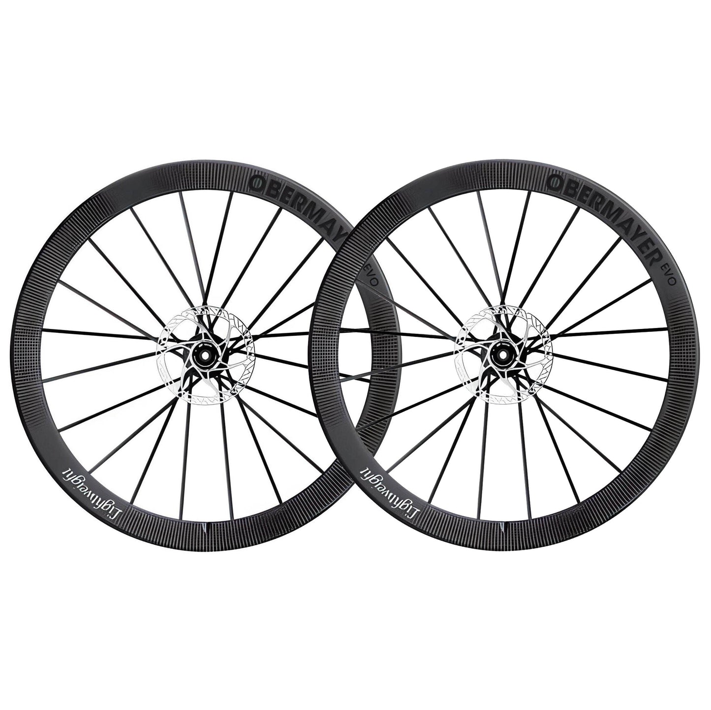 Ruote Lightweight Obermayer EVO Schwarz ED Tubeless Disc