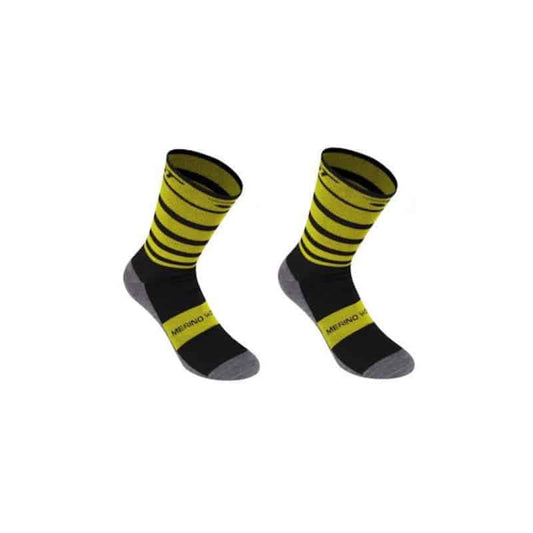 CHAUSSETTES CLIMATIQUES D'HIVER GIST, GRIS-NOIR-JAUNE