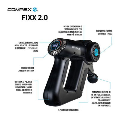 Pistolet de massage Compex Fixx 2.0