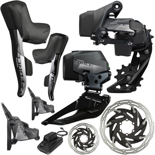 Kit de mise à niveau Sram Force eTap AXS HRD 2x12v Center Lock Flat Mount 